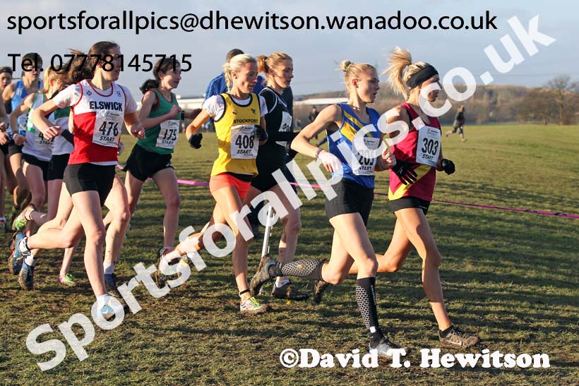 Senior womens Northern Cross Country  Championships, Pontefract. Photo: David T. Hewitson/Sports for All Pics